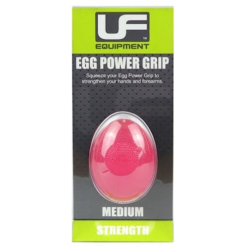 Image of Urban Fitness Equipment Unisex' s Ufe Egg Power Grip Medium, Red, One Size