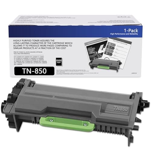 Image of TN850 TN-850 High Yield Toner Cartridge Replacement for Brother TN850 Toner Work with HL-L6200DW MFC-L5850DW MFC-L5700DW HL-L5200DW MFC-L5900DW MFC-L6800DW MFC-l5800dw Printer 1 Black