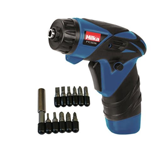 Image of Hilka Tools PTCSD36 Li-Ion Cordless Screwdriver, 3.6 V, Black/Blue