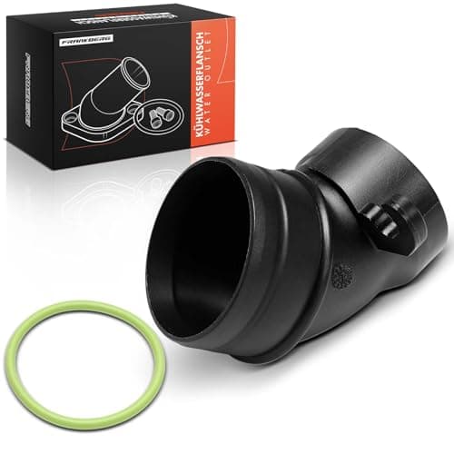 Image of Frankberg Heater Manifold Pipe Water Coolant Flange Diesel Compatible with Golf VI 5K1 Golf VI Variant AJ5 T.o.u.r.a.n 1T3 A3 8P1 Q3 8UB 8UG Replace# 3C0129635