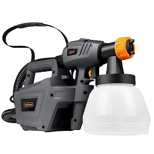 Image of VonHaus Paint Sprayer 800W – Electric Spray Gun for Outdoor & Indoor Jobs Ideal for Decorating, Painting Fences, Walls, Ceilings, Floors & More – Shoulder Strap, 1300ml Cup, Adjustable Spray Pattern