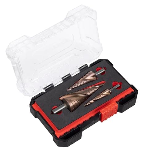 Image of Sealey AK4743 HSS M2 Step Drill Bit Set 3pc Spiral Flute