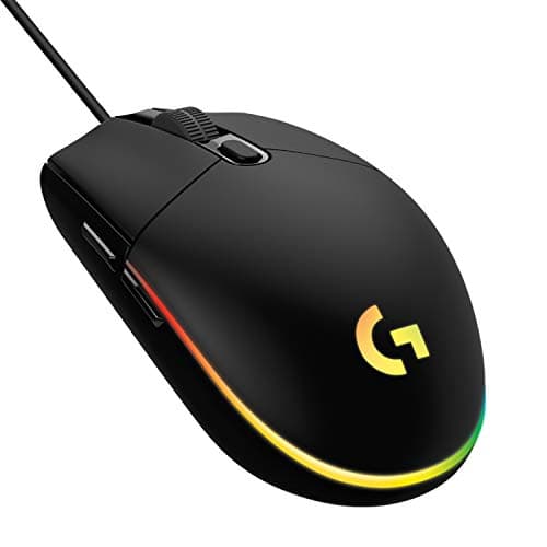 Image of Logitech G203 Lightsync Gaming Mouse with Customizable RGB Lighting, 6 Programmable Buttons, Gaming Grade Sensor, 8 k dpi Tracking, Light Weight (Black)