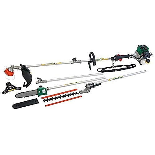 Image of Draper Expert 32.5cc Petrol 4 in 1 Garden Tool, Silver, 107.5x27.3x28 cm