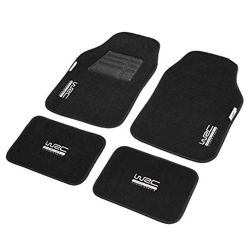 Image of WRC - Kaufmann Neuheiten (New Products) WR-KFZ-434 4-Piece Rubber Car Mat Set in Black