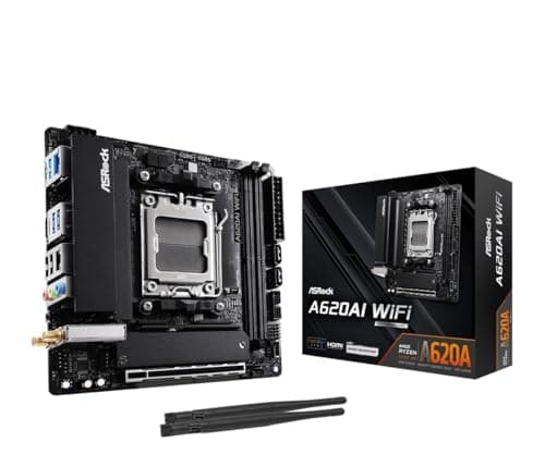 Image of ASRock A620AI WIFI Amd A620a Am5 Mini Itx 2 Ddr5 Hdmi Wi-Fi 6E 2.5G & Gb Lan 2X