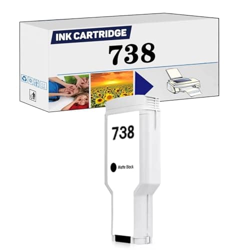 Image of Compatible Ink Cartridge Replacement 738 738XL Suitable for HP DesignJet T850 T950 Ink Printer Black*1