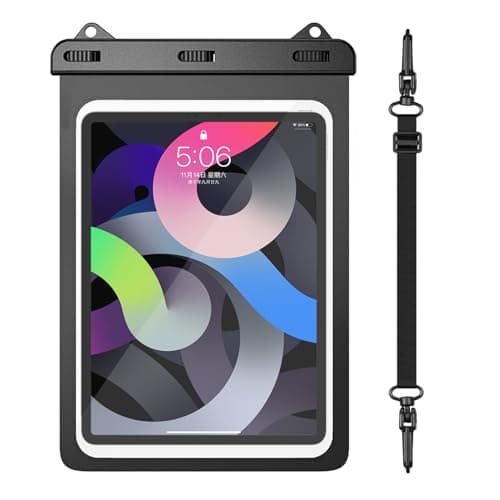Image of Waterproof Tablet Case, Tablet Pouch Dry Bag Fit iPad 11“ A16 Pad Pro 10.5 New iPad 9.7 2017/2018 iPad Air 4/3 10.9" 2022/2020 iPad 10.2" Galaxy Tab S10 /S8/S7,Android Tablet Up to 11 inch