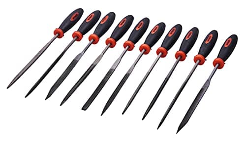 Image of Amtech E1650 10 Piece 140mm (5.5") Needle File Set