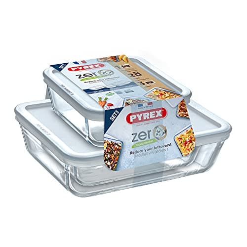 Image of Pyrex Zero Cook & Freeze Food Storage Canisters, Set of 3