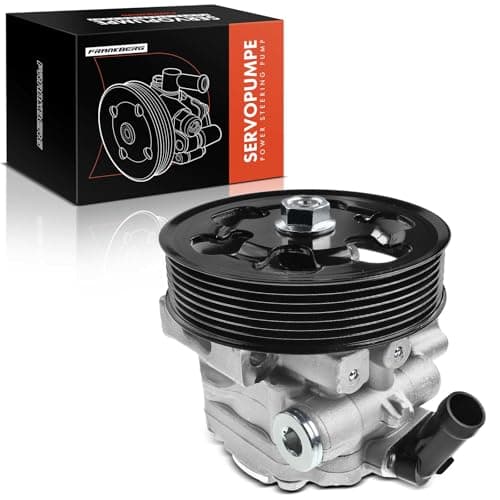 Image of Frankberg Power Steering Pump Steering System Hydraulic Pump Compatible with Accord VII CL CM CN 2.2L 2004-2008 CR-V II RD 2.2L 2005-2006 FR-V BE 2.2L 2005-2009 Diesel Replace# 56110RJLG01