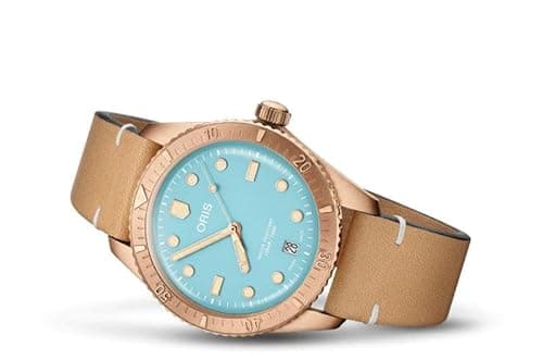 Image of Oris Divers Sixty-Five Cotton Candy Bronze Blue Unisex Watch 38mm