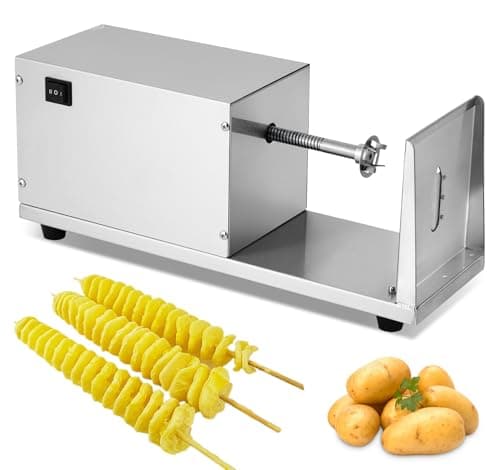 Image of MXBAOHENG Commercial Electric Tornado Potato Slicer Automatic Potato Spiral Cutter for Snack Bar Restaurant