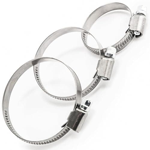 Image of Hose Clips Pipe Clamps 10-16mm (Pack of: 10) Pack of: 10 Worm Drive Premium Adjustable for Ducting and Piping DIYUK
