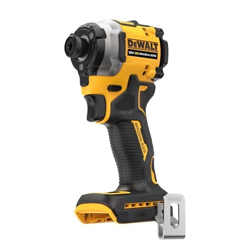 Image of DEWALT 18V XR Brushless Compact Impact Driver, Tool Only, DCF850N-XJ, Battery Powered, Bare Unit, Yellow/Black