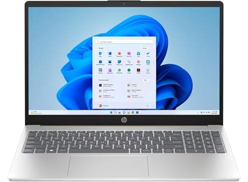 Image of HP 15.6" Laptop | Intel Core i5-1334U | 16 GB RAM | 512 GB SSD | Intel Iris Xe Graphics | FHD (1920 x 1080) Display | Windows 11 Home | Natural Silver | 15-fd0072na