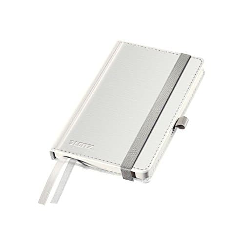 Image of Leitz A6 Hard Cover Notebook, Arctic White (80 Sheets Ruled, with 2 Bookmarks, 100 gsm Ivory Paper, Style Range)