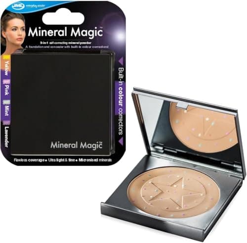 Image of JML Mineral Magic Powder Makeup 3in1 - Pressed Face Powder Foundation that Covers, Conceals, Full Coverage Make Up, Cover Fine Lines, Corrects and Matches Skin Tone, Blemishes, Dark Circles, Original