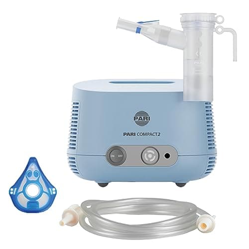 Image of PARI COMPACT2 - Small Portable Nebuliser Machine for Adults and Kids 4+ - Clinic-Grade Compressor for COPD, Cold and Cough, Asthma, Congestion Relief, and Chronic Respiratory Treatments