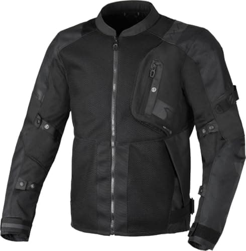 Image of Macna Raddic Solid Motorcycle Textile Jacket, Black, L