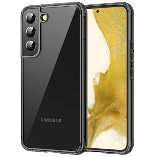 Image of JETech Case for Samsung Galaxy S22 5G 6.1-Inch, Non-Yellowing Shockproof Bumper Protective Phone Cover, Anti-Scratch Hard PC Back (Black)