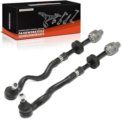 Image of Frankberg 2x Tie Rod End Axial Joint Front Axle Compatible with 3 Series E36 318 320 323 325 328 M3 1990-2000 Z3 E36 M 1995-2003 Replace# 32111139315