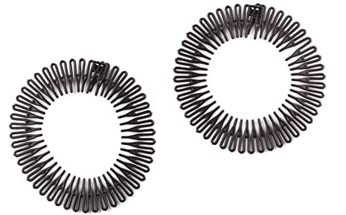 Image of Mytoptrendz® Kids Boys Girls Small Plastic Flexi Comb Zig Zag Sports Headband Hair Band (Black- small)