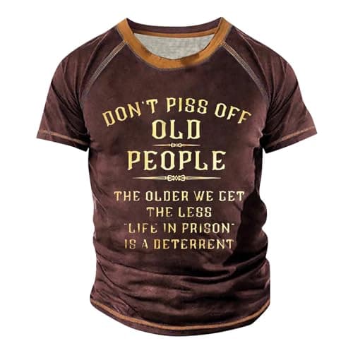 Image of T Shirts for Men Uk Crew Neck Pattern Printed Custom T Shirts Classic Hawaiian Shirts for Men Breathable Vacation Tops Comfortable Basic T Shirt Daddy Tops