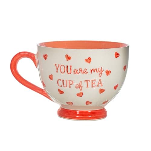 Image of Sass & Belle You are My Cup of Tea Mug - Cute Tea Mug Gift for Women, Pink Love-Themed Drinking Cup for Tea or Coffee, Perfect Kitchen Accessory