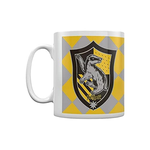 Image of HARRY POTTER Ceramic Mug with Hufflepuff Shield in Presentation Box - Official Merchandise