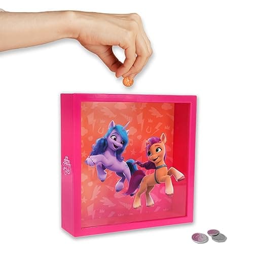 Image of My Little Pony Frame Money Box - Officially Licensed Magical Rainbow Unicorn Piggy Bank for Kids who love MLP, Money Box Room Decor, Gifts for Girls - Paladone