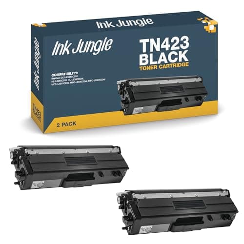 Image of TN423 Black / Cyan / Magenta / Yellow Compatible Toner Cartridges With Chip For Brother DCP-L8410CDW HL-L8260CDW HL-L8360CDW MFC-L8610CDW MFC-L8690CDW MFC-L8900CDW Printer (TN423 Black, 1)