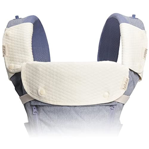 Image of bebear Sucking Pads for Baby Carrier Teething Pads Drool Bibs Cotton Baby Carrier Bibs 3PC Fits All Brands Baby Carrier, Beige