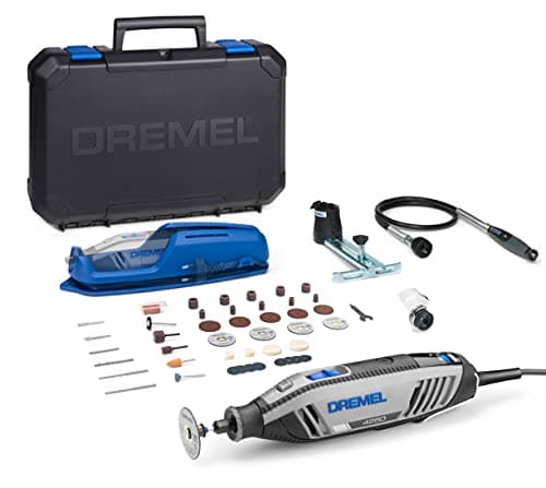 Image of Dremel 4250 Rotary Tool 175 W, Multitool Kit with 3 Attachments 45 Accessories, 175W Motor with Electronic Feedback, Variable Speed 5.000-35.000 RPM