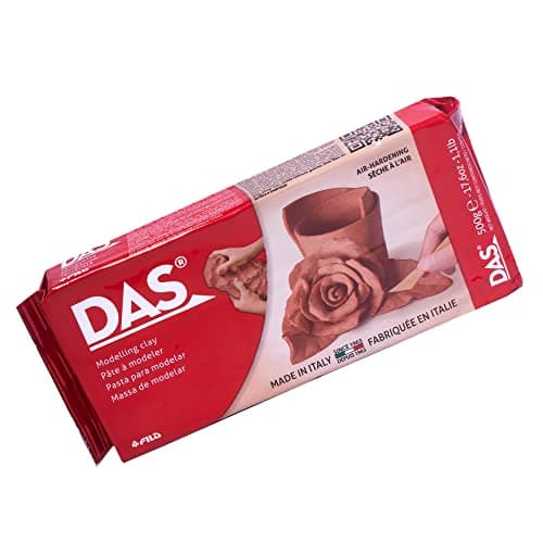 Image of DAS Terracotta Air-Hardening 500g Modelling Clay, For Professionals & Hobbyists