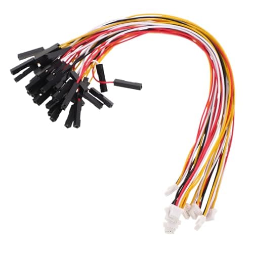 Image of SHINEOFI Electrical Conversion Cable with 4 Pin Plastic and Metal Tiny Electrical Wires 1 to 4 Adapter 10pcs Appliance Wire Connector Easy to Use for Multiple Applications