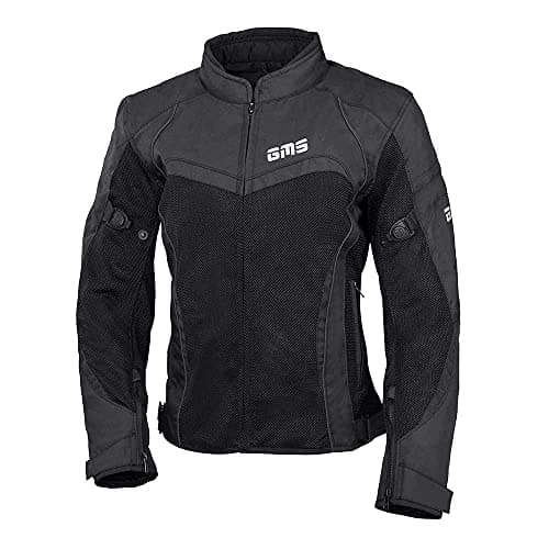Image of GMS Tara Mesh Ladies Textile Motorcycle Jacket Black 6XL