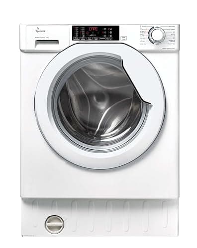 Image of Hoover, H-Wash 300 Integrated Washing Machine, 9 Kg Capacity, 1400 RPM, A Rated, Care Cycles, White, 60x53x82 cm - HBW 49TAMEJ-80, Access Location Front Load