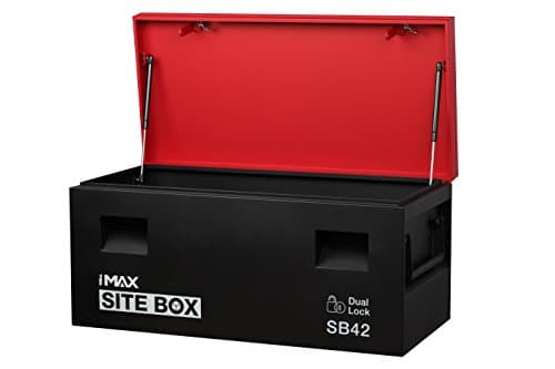 Image of Hilka Tools SB42 Site Storage Box, Red/Black, 42-Inch