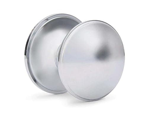 Image of Designer Levers Ringed Centre Door Knob - 75mm - Chrome Plated