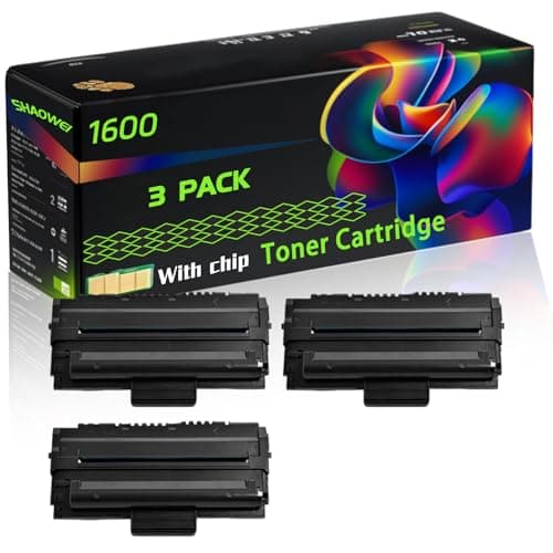 Image of WZLAD 1600 Compatible for Dell Toner Cartridge with Chip 1600 1600n Printer, High Yield Value Pack Black Consumables Multi-Pack Remanufactured Compatible (3 Pack Black)