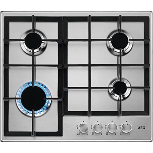 Image of AEG HGB64200SM 60cm Stainless Steel Gas Hob