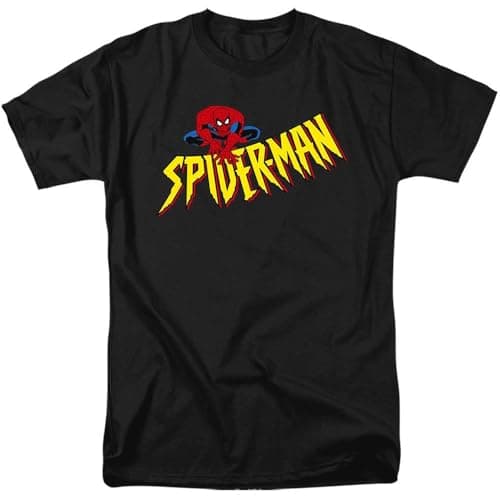 Image of Marvel Spiderman Crawler Unisex T Shirt, Black, XXXX-Large