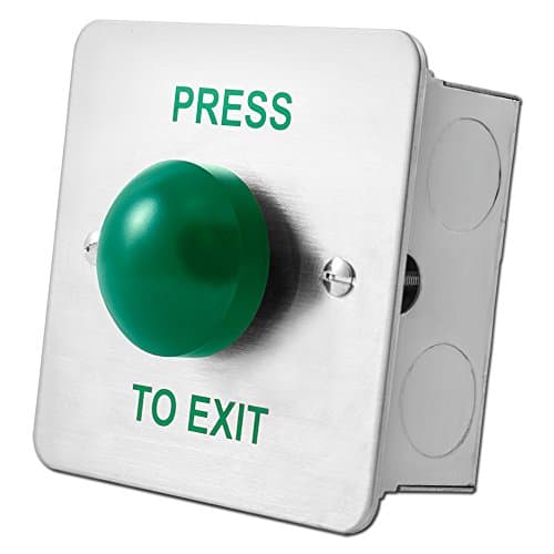 Image of ASEC DRB004/F/PTE SS Green Dome Exit Button