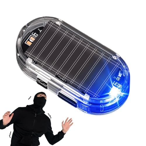 Image of Anti Theft Car Solar Light - Flashing LED Alarm with High Visibility, Solar Powered Vehicle Warning Device for Cars Trucks SUVs, Prevents Theft forPortable Security Solution