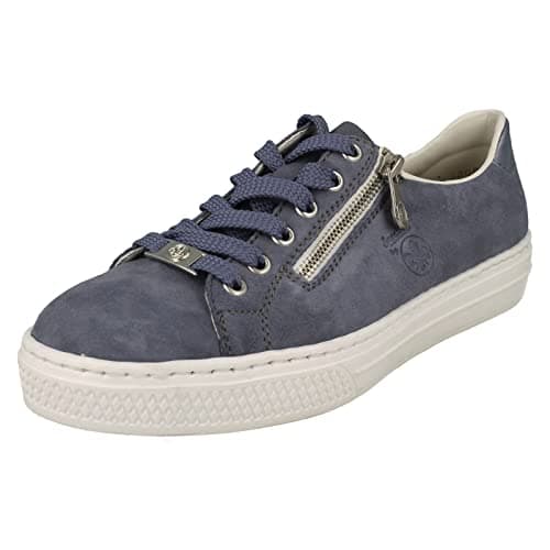 Image of Rieker Newark Womens Trainers 3.5 UK Light Blue Suede