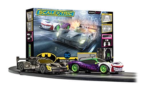 Image of Scalextric Spark Plug - Batman vs Joker Slot Car Racing Set