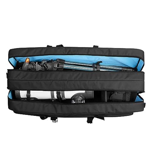 Image of Samdew Double-Layer Telescope Bag & Case, 103.6cm Padded Carry Case for Celestron Telescope & Tripod, Bonus Accessories Bag & Shoulder Strap