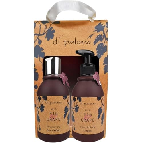 Image of Di Palomo Vegan Wild Fig & Grape Bath & Body Collection - Body Wash & Lotion Set - Moisturising Skin Care - Relaxing Pamper Gift for Women - Luxury Vegan Gift Set