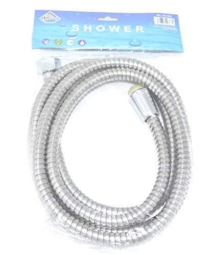 Image of Shine- FLEXIBLE SHOWER PIPE CHROME LOOK Bath Hose Flexible Replacement Pipe choose size 1.5m/2m/2.5m (1.5m Metre (150 CM))